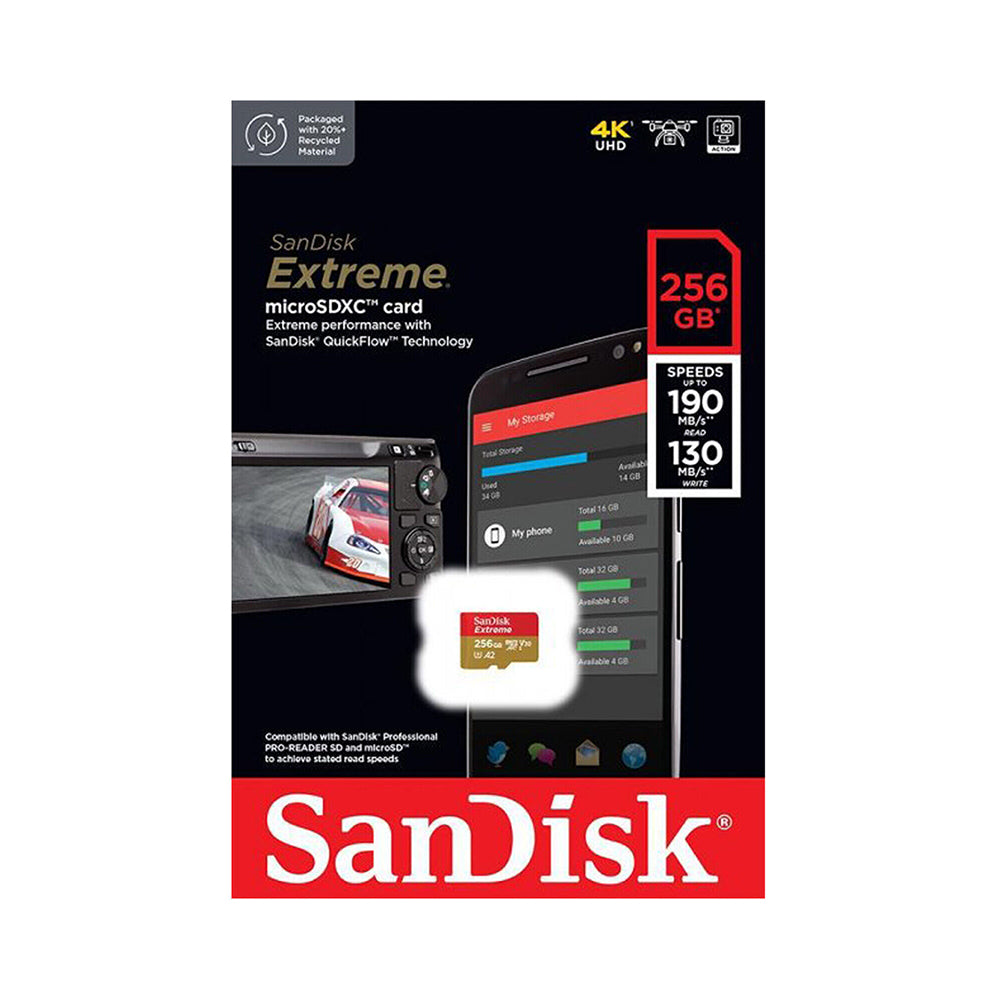 Sandisk Micro SD Extreme 256GB 190MB/S Sandisk Micro SD Extreme 256GB 190MB/S